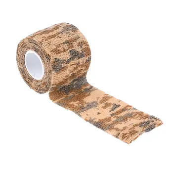 

Elastic Camouflage Waterproof Outdoor Hunt Camping Stealth Camo Wrap Tape Military Airsoft Paintball Stretch Bandage