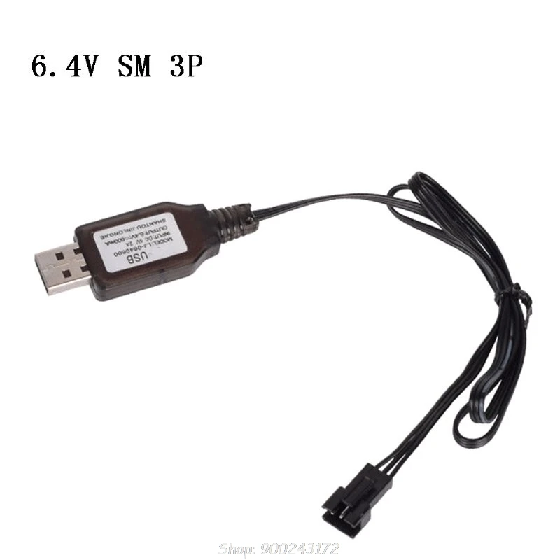 Replacement 6.4v/7.4V Charger Li-ion battery SM-3P Compatible with RC Toys remote control toy SM3P portable USB Charger