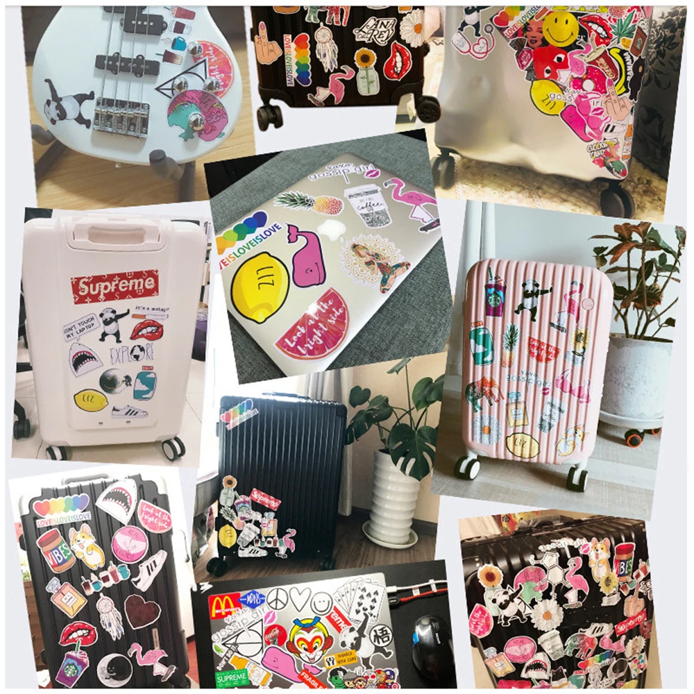 100 Uds наклейки pegatinas vsco stikers naklejki autocollant pack adesivos ноутбук автомобиль скейтборд pegatina