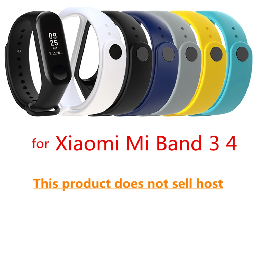 

Timethinker for Xiaomi Mi Band 3 4 Sport Strap watch Silicone wrist strap For xiaomi mi band 3 4 Miband 4 3 Strap