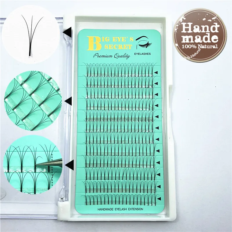 

BES Premade Fans Long Stem C D Curl 8-15mm Russian Volueme Lashes Fans Mink Eyelashes Extension Natural Soft Premade Fans