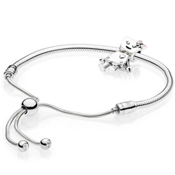 

NEW 100% Sterling Silver Brand New 1:1 Passion Charm Robot With Bracelet Set for 2018 Shine Original Design Gift For Women