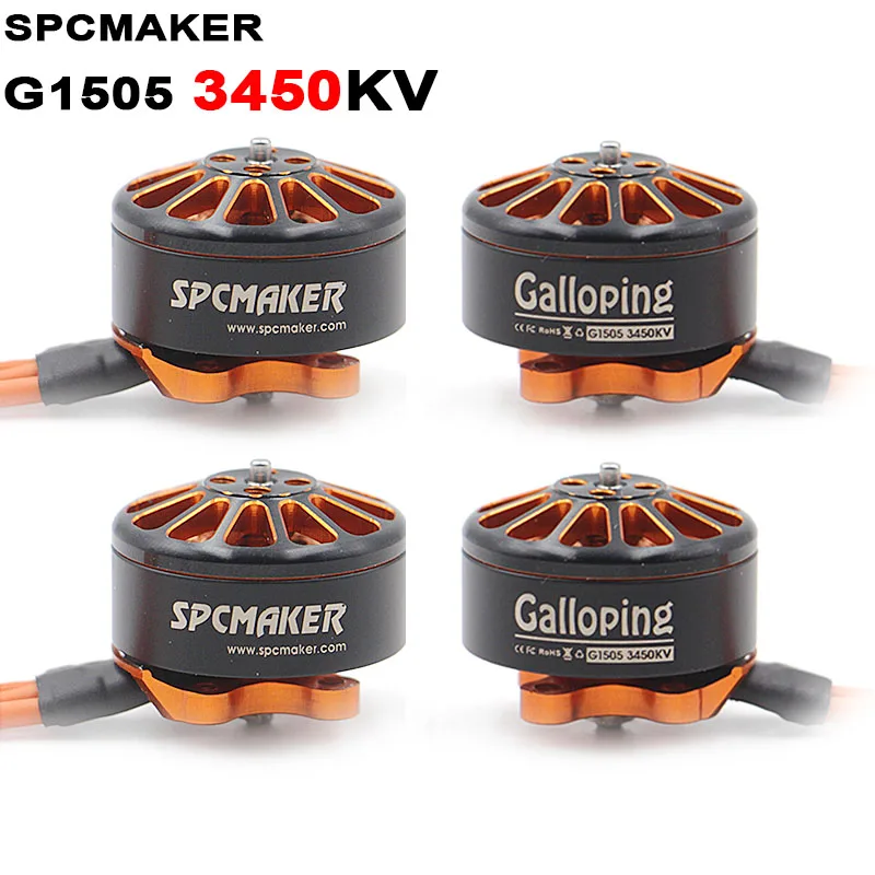Квадрокоптер SPCMAKER G1505 1505 3450KV с бесщеточным Мотором зубочистка 4 дюйма 3-4S 3-6S Lipo RC