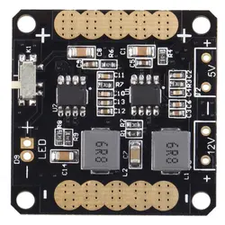 Высококачественный Контроллер полета распределения питания QAV250 CC3D 5 V/12 V BEC светодиодный выключатель для FPV RC квадрокоптера