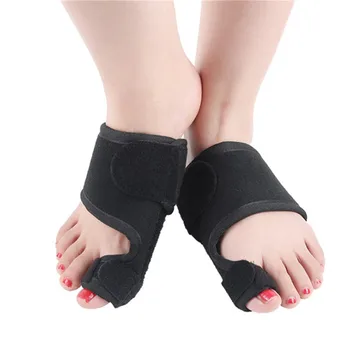 

1 Pair (2) Black Soft Toe Separator Eversion Toe Correction With Soft Toe Separator Toe Care Tool Protector