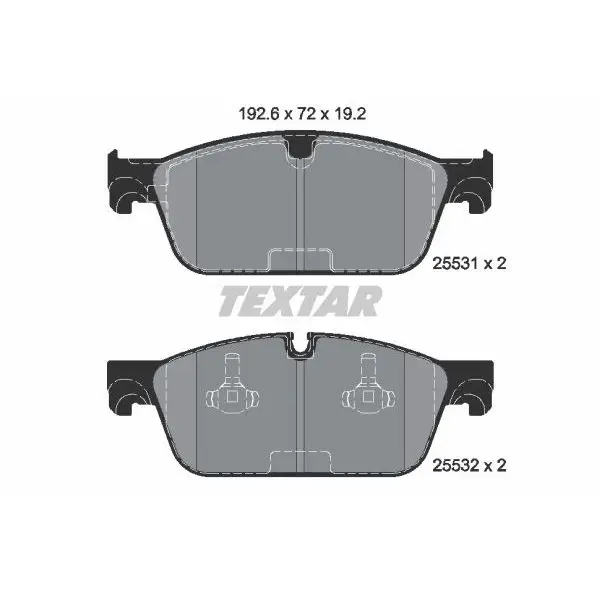 Колодки дисковые передние\ MB GL X166 3.0-4.5/2.2CDI 12 TEXTAR 2