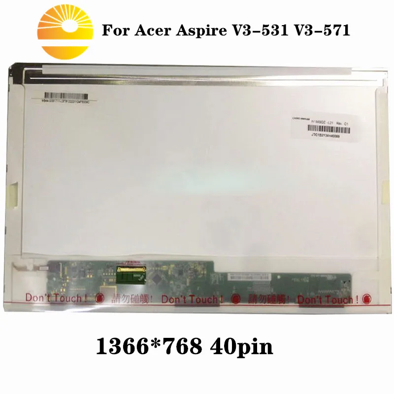 ЖК матрица 15 6 дюйма для Acer V3 531 571 571G E1 521 Q5WV1 экран ноутбука 1366*768|ЖК-экран ноутбуков|