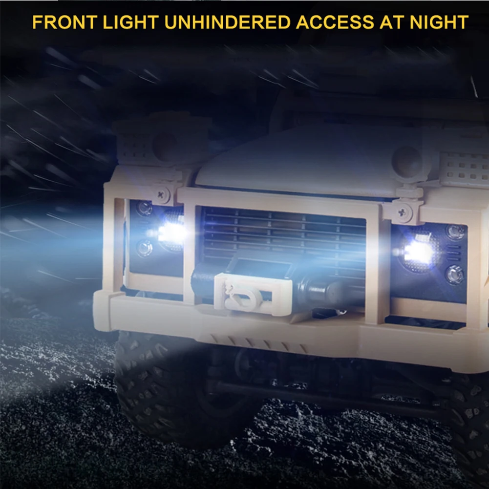 

High Speed 1:12 Electric Truck Four-Wheel Drive Climbing Alloy RSOV RC Car LED Lights Powerful Gift Toys 2.4GHz