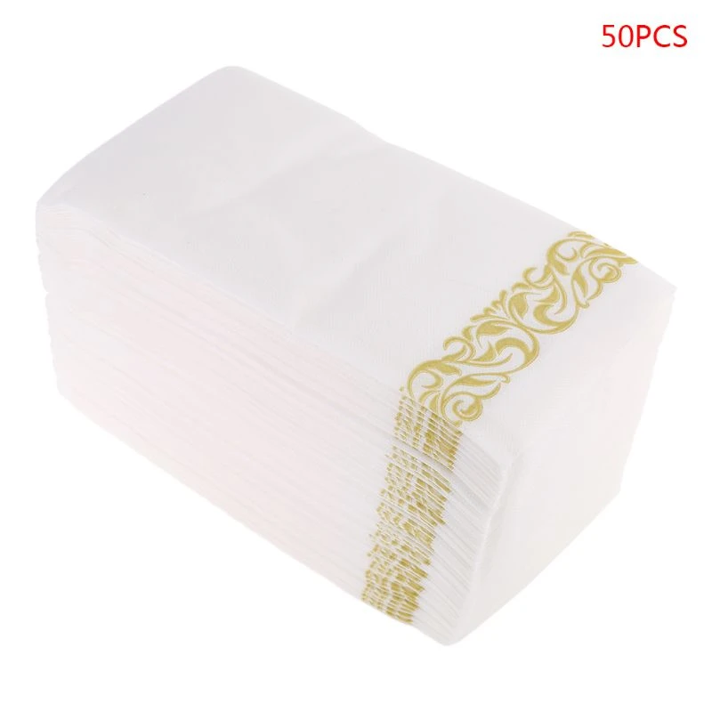 Disposable Hand Towels Decorative Bathroom Napkins Soft And Absorbent Linen Feel Paper Guest Towels Aliexpress