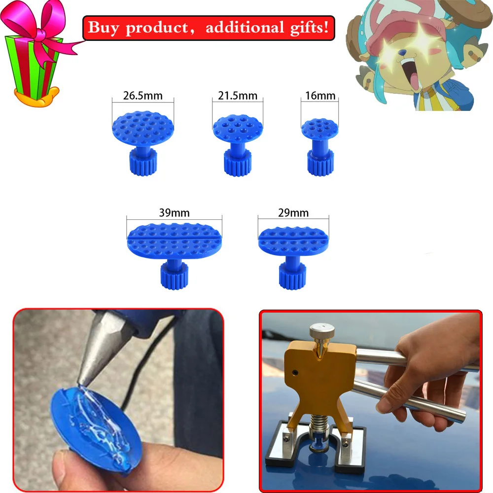 

SWHGYWHZ PDR Tools Paintless Dent Repair Tools Dent Removal Dent Puller Dent Lifter Hand Tool Set PDR Tool kit+5glue tabs GIFT