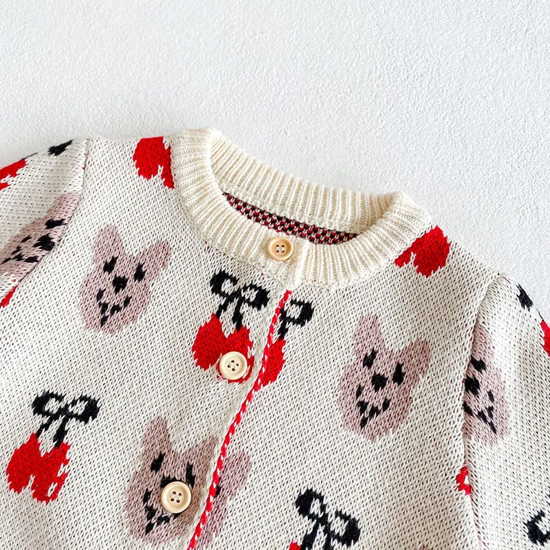 MILANCEL 2022  Spring New Baby Clothes Set Toddler Sweaters Bear Bodysuits  Pcs Girls Suits baby clothes penguin set