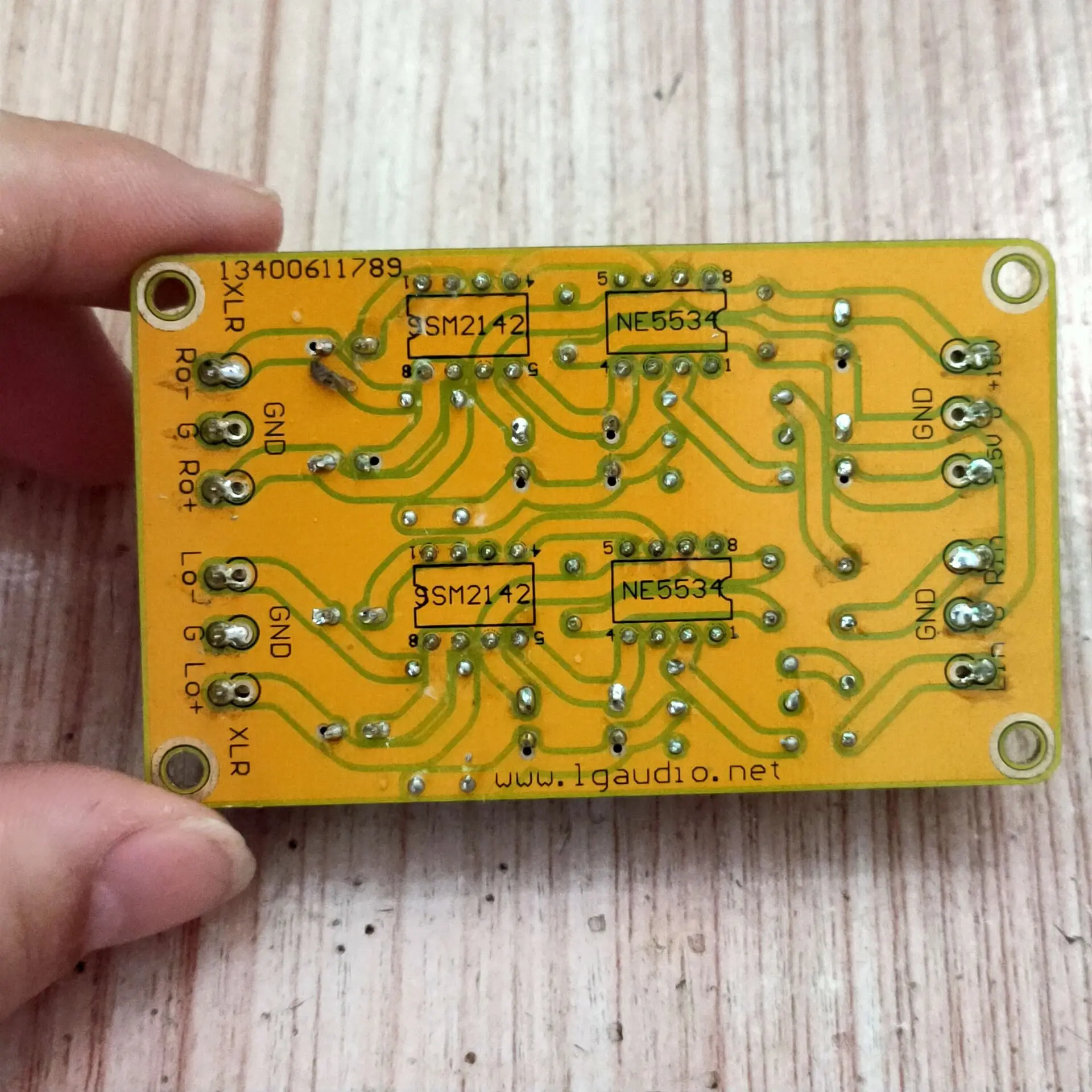 SSM2142 conversion board unbalanced RCA rotation balanced