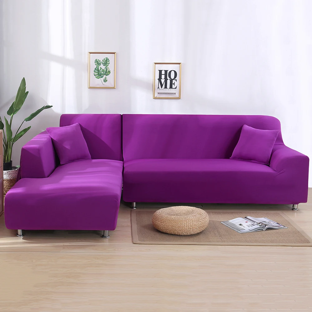 candy purple Модные чехлы для диванов стрейч пыле чехлов для Гостиная моющийся чехол для дивана диван-подушка для кресла Ipad Mini 1/2/3/4 сидения, цена производителя - Цвет: candy purple
