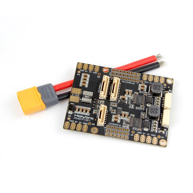 

Hot 1Set Holybro Pixhawk4 PX4 Flight Control PM07 Board Power Distribution Module PCB Current 120A Output Spare Parts for RC Dro