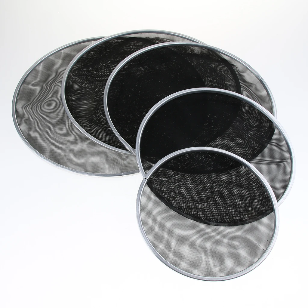 Two-Ply Mesh Silent Drumhead Drum Skin For Drum Set Kit Replacement Parts