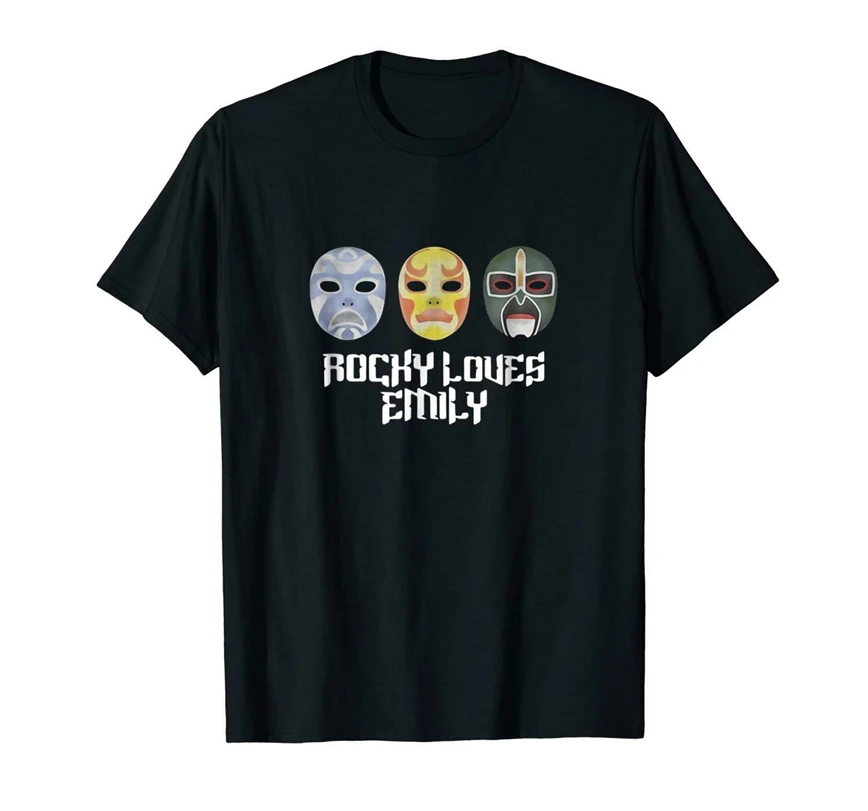3 Ninjas Rocky Loves Emily Masks забавная черная футболка S-3XL с короткими рукавами | Мужская