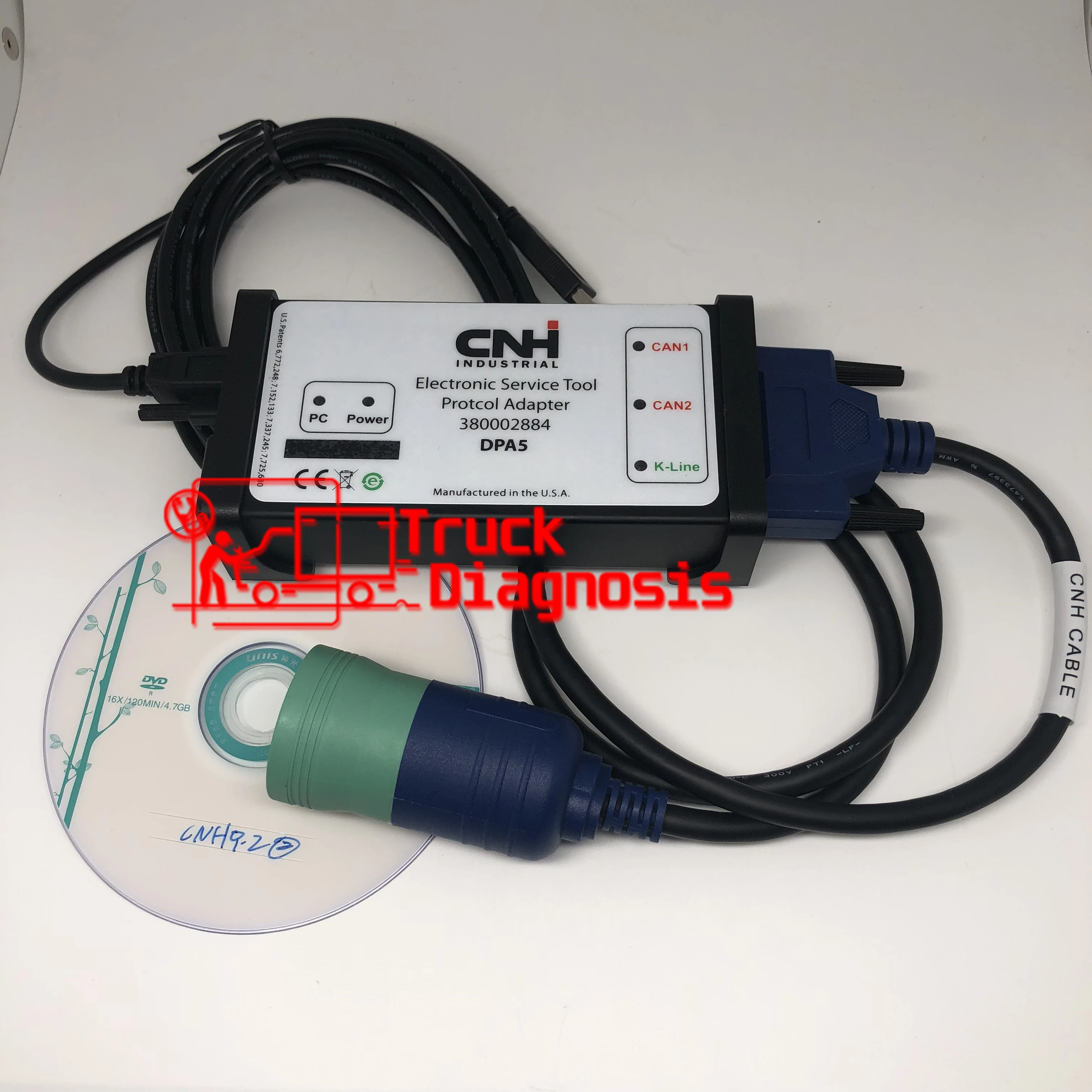US $96.25 Agricultural Engineering Cnh Est 93 New Holland Case Electronic Service Diagnostic Tools Cnh Dpa5 Kit Diagnostic Tool
