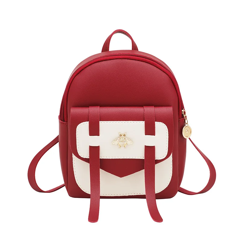 

Sheng chuang Beauty 2019 Summer New Products Shoulder Cross-body Hand Contrast Color College Shoulder Backpack Cool Versatile Ba