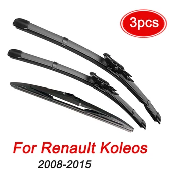 

Windshield Windscreen Wiper Blades For Renault Koleos 2008 2009 2010 2011 2012 2013 2014 2015 Front Rear Window 24"19"16" A2