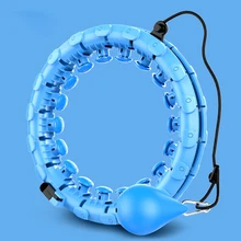 

24-Section Detachable Weighted Smart Rotating Ball Hula Hoops Without Falling, with Spring,Fitness and Massage Function