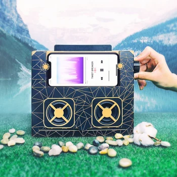 

Desktop Creative Induction Retro Small Stereo Mobile Phone Bracket Smart Speaker