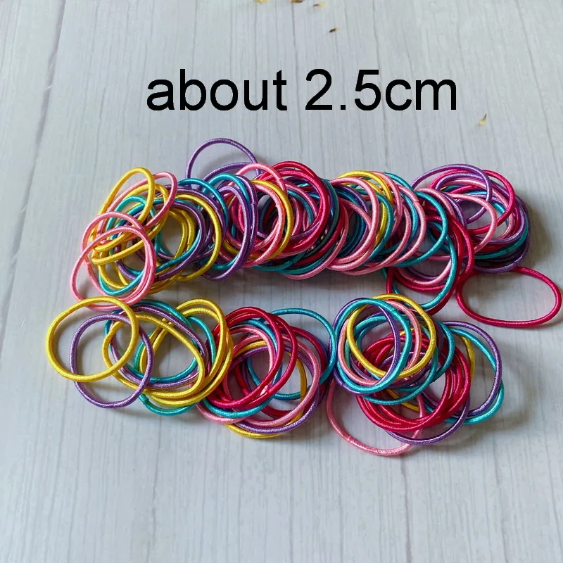 100 pièces/lot Enfants Mignon petit Bandes chouchou cheveux bebe élastique  cheveux fille mini elastique cheveux Pour Queue De Cheval Fille elastique  caoutchouc cheveux Enfants mini hair band Accessoires - AliExpress