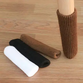 

4pcs/set Non-slip Furniture Leg Protector Disassemble Conveniently for Convenience Pure Color Chair Desk Feet Socks