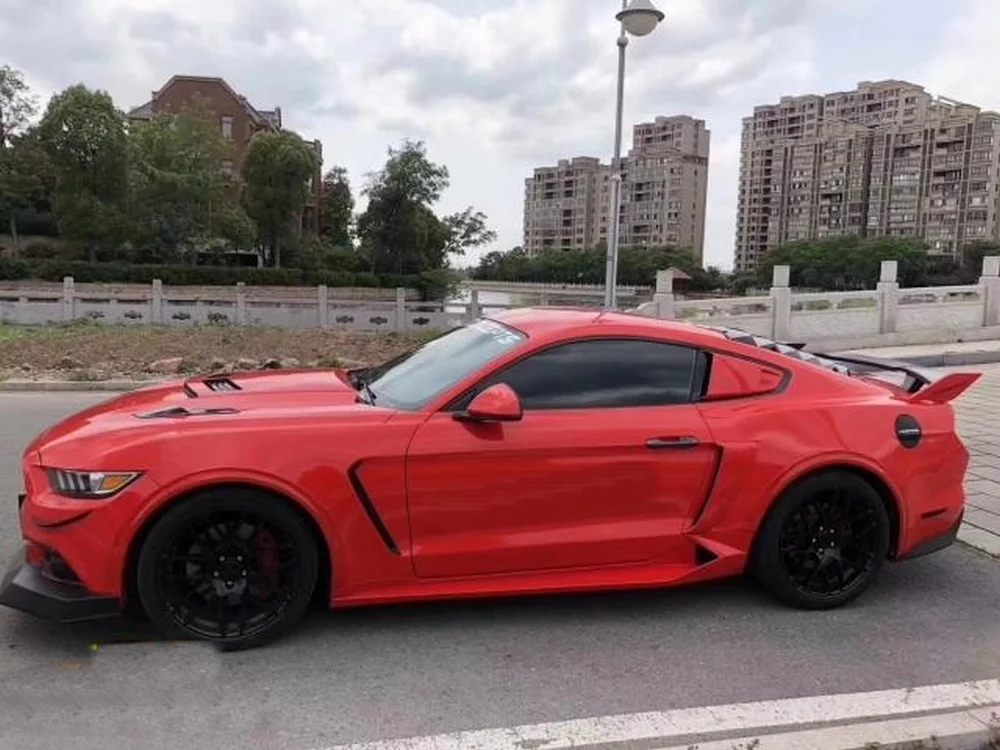 2 шт., GT350, стильный крыло, боковое вентиляционное отверстие, крышка для выхода, Накладка для Ford Mustang 2,3 T 5,0, 3D декоративная наклейка, черные автомобильные аксессуары