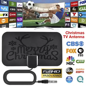 

1225 Miles 1080p HDTV Antenna Christmas Mini HD Digital TV Antenna For Christmas
