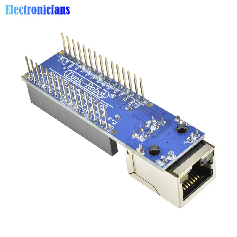 10 шт./лот Стандартный Nano V3 Ethernet щит ENC28J60 микрочип HR911105A RJ45 веб-сервер модуль Ethernet плата для Arduino