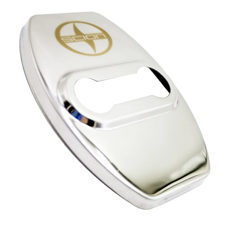 Car Door Lock Cover FLYJ Car Door Lock Car sticker cover Protect Buckle Cover Latch Stop Anti Rust accessories For Toyota scion XA XB XD IQ TC