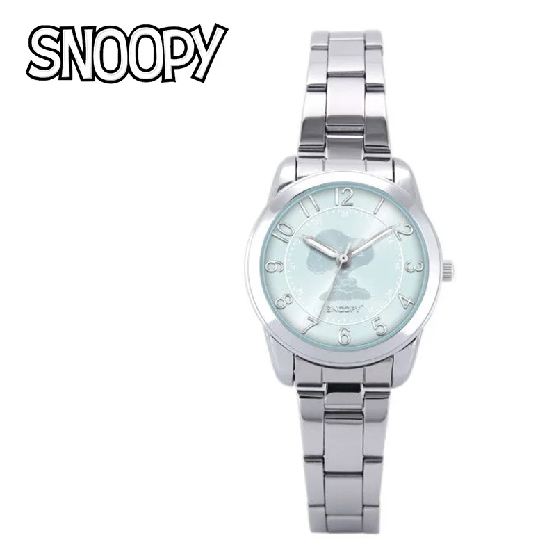 SNOOPY современная мода кварцевые часы rhinstone женские для девушек из нержавеющей
