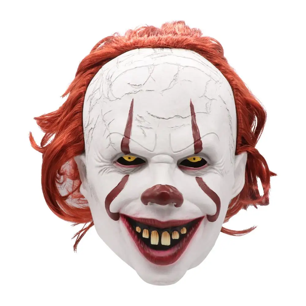 Маска пеннивайза Стивен Кинг It Chapter Two маска ужаса косплей реквизит латексные маски шлем клоун Хэллоуин костюм