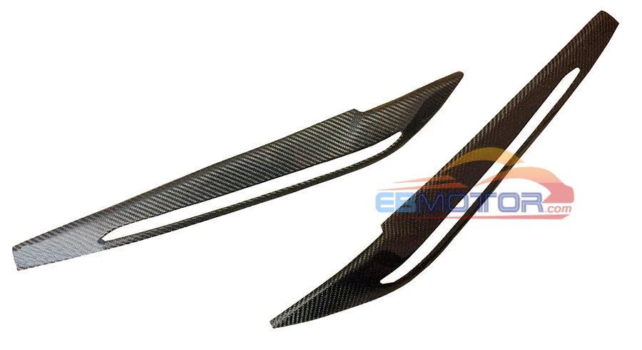 ebmotor-com Real Carbon Fiber Front Head Light Eyelids Eyebrows 1set Fit For BMW X6 F16 2016UP7