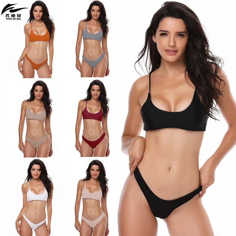 

Sexy Bikini Swimwear 7 Individual Color Two-piece Suit Monokini Swimwear Trikini Bride Muslim Bathing Suit