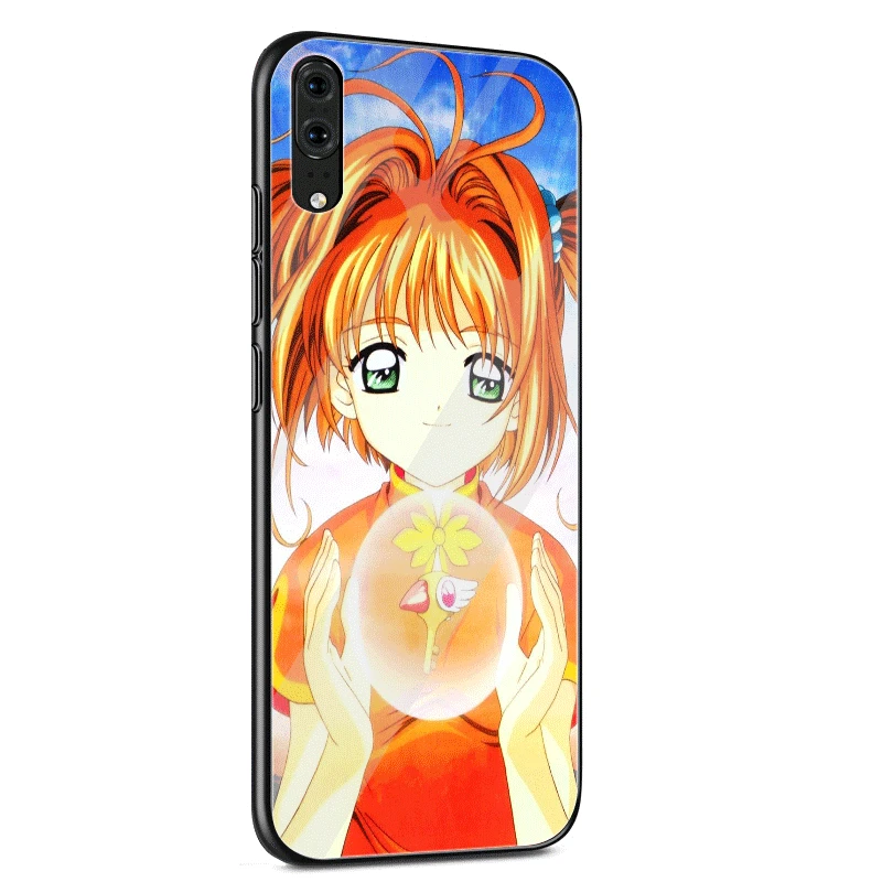 Чехол стекло для huawei P30 P20 P10 Honor 9 10 mate 20 Pro Lite 7A 8X Y9 Y6 P Smart Cover аниме Cardcaptor Sakura - Цвет: G10