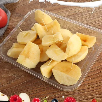 

Transparent Acrylic Trays Rectangular Tray Serving Fruit Vegetable Food Tray Anti-skid Recycled LAD-sale
