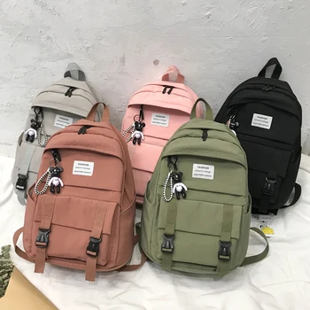 

2020 New Backpack Women Nylon Cloth School Bags for Teenager Girls Fashion Rucksack Large Capacity Travel Backpack Shoulder Bags