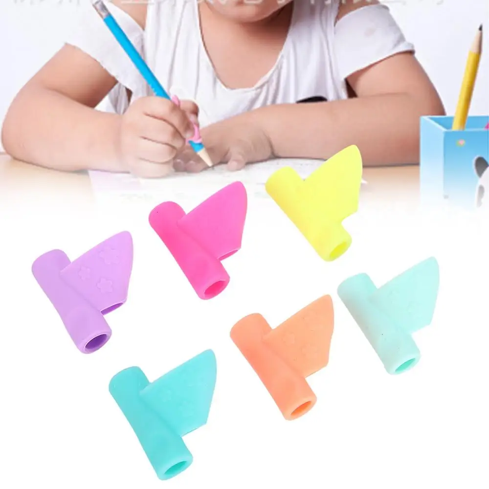 6 шт силиконовый карандаш ручка захват для помощи в письме коррекции осанки инструменты для детей