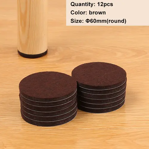 Felt Chair Leg Pads Floor Protectors Table Furniture Leg Feet Cover Caps Round 5mm Thick Anti Scratch Furniture Felt Pads - Image 13