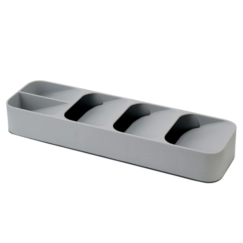 

Cutlery Spoon Storage Box Drawer Separate Tableware Storage Kitchen Tableware Drawer Storage Box Gray