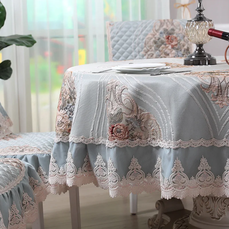 Us 17 69 40 Off Tablecloth European Chinese Dining Chair Cover Cushion Back Elegant Atmosphere Lace Embroidered On Smarter Ping Better Living Aliexpress
