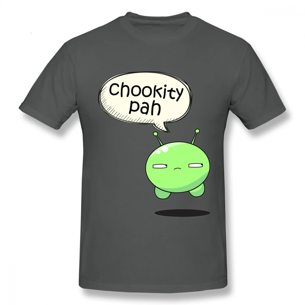 DarkGrey One yona Final Space/Футболки с героями мультфильмов, мужские футболки Chookity Pah, рубашка большого размера, Повседневная хлопок, большие размеры, модная новинка - Цвет: DarkGrey