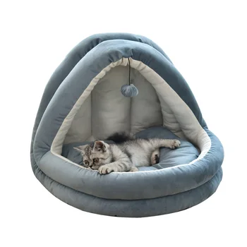 

Cat Nest Four Seasons Universal Pet Bed Half Cover Winter Cat Villa Bed Small Pet Cat Bed Bed Kennel House