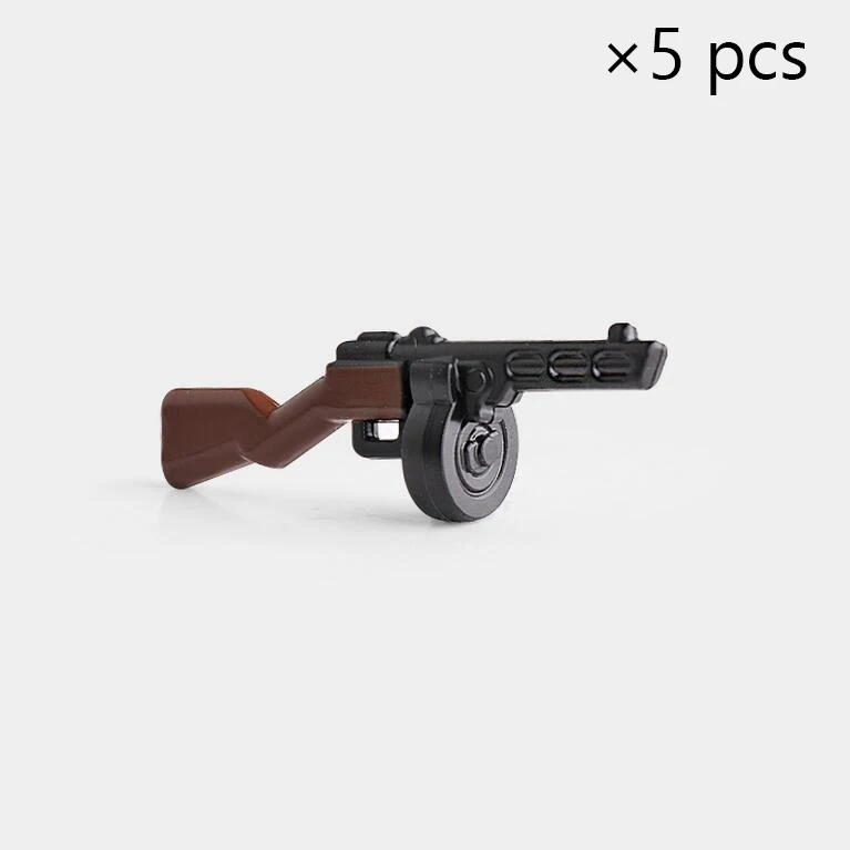 5 шт./лот WW2 оружие военное оружие винтовка машина подмашина MOC часть строительные блоки кирпичи игрушки для детей X349 - Цвет: A