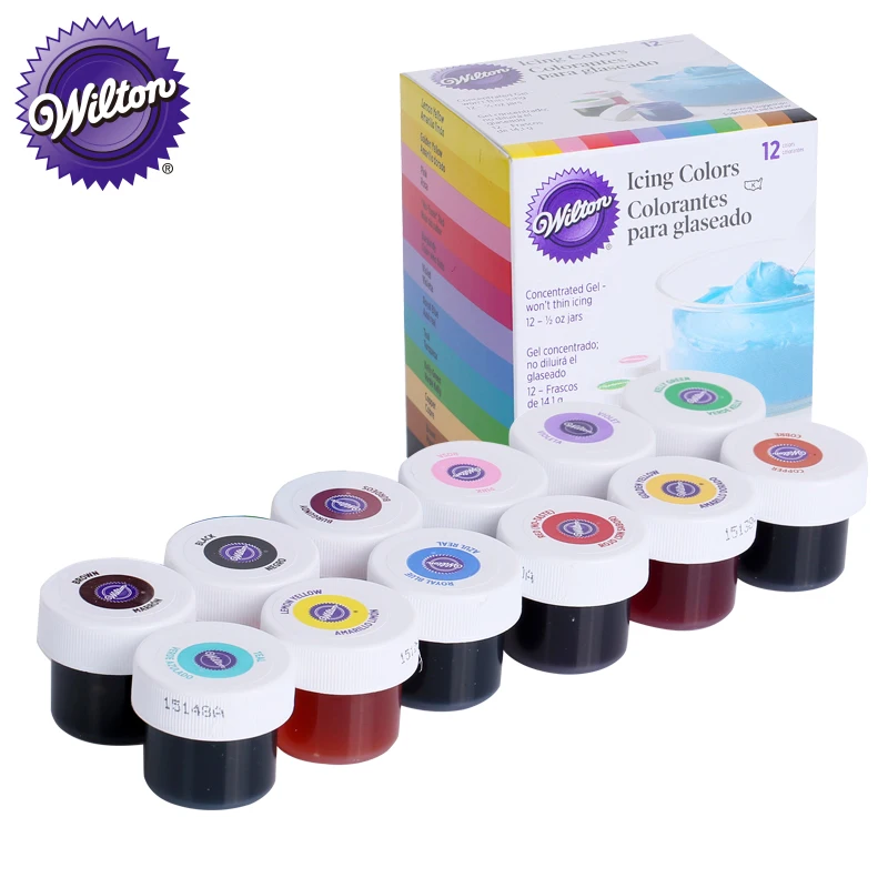 Wilton Assorted Icing Colors - 12 count, 0.5 oz jars