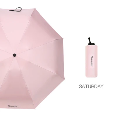 Saturday Недельный креативный Зонт простой прозрачный свежий модный зонтик солнечный и дождливый зонтик от солнца для мужчин и женщин - Цвет: Saturday