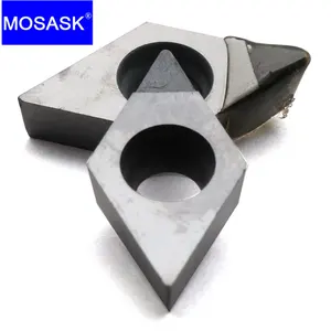 MOSASK 1PCS DCGT 0702 11T3 02 04 08 PCD Copper Aluminum CNC Lathe Turning Finish Machining Diamond Carbide Inserts