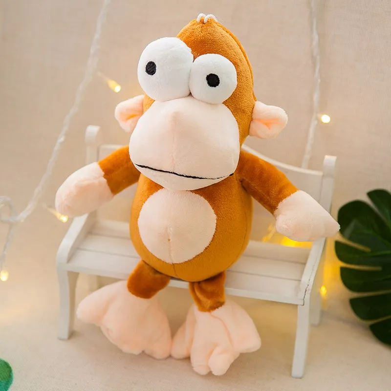 Monkey Новое поступление высокое качество PP хлопок мультфильм большие глаза Плюшевые игрушки куклы - Цвет: Monkey