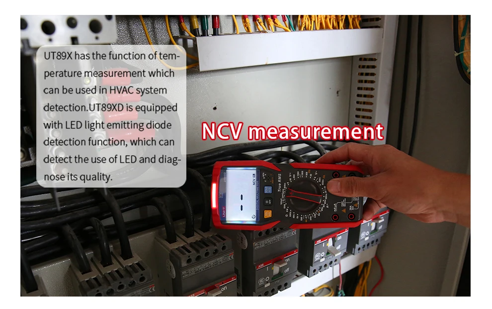 UNI-T UT89XD Профессиональный NCV Цифровой мультиметр 20A высокий ток AC/DC/Емкость/сопротивление/Триод/температурный тест